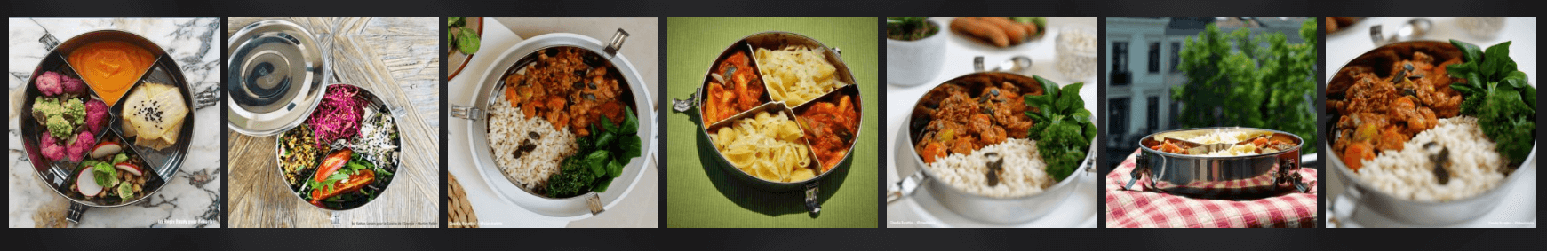 tiffin exemples de lunchbox