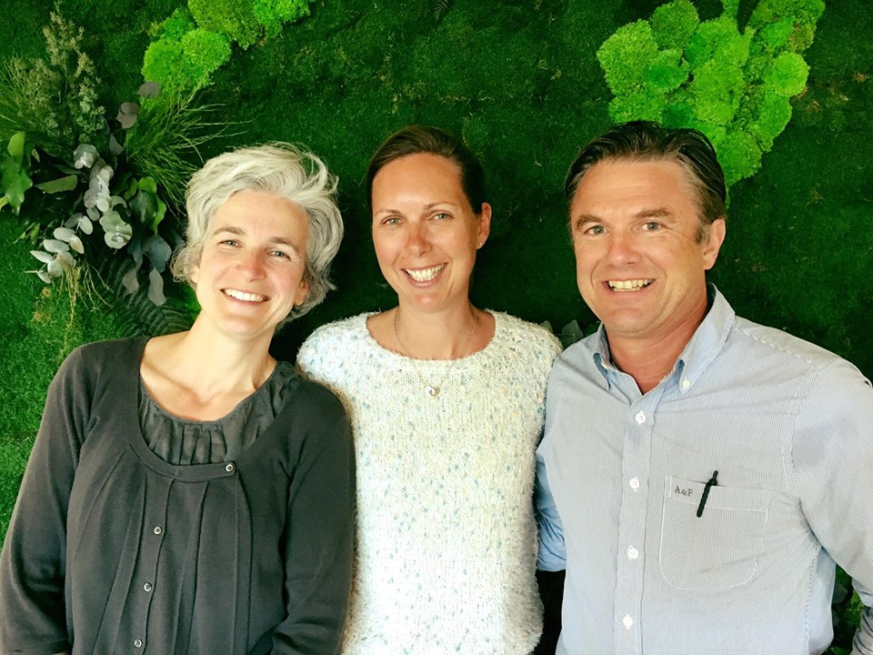 (légende photo) L’équipe de Lili Bulk : de gauche à droite Aurélie Manzi, Florence Posschelle, Frédéric Hebbelynck